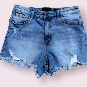 Kendall & Kylie Light Blue Distressed Denim Shorts